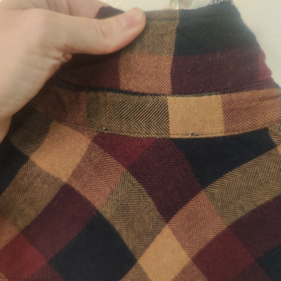 beachlunchlounge Plaid Button Down Shirt - Navy, Burgundy, Tan - Picture 11 of 12